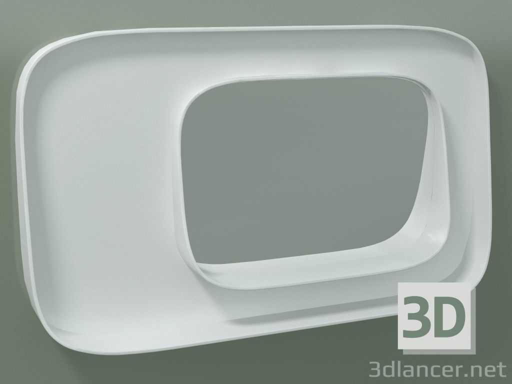 3d model Espejo con balda (dx, L 80, H 48 cm) - vista previa