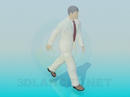 3d модель Йде людина – превью 3d модель Йде людина – превью