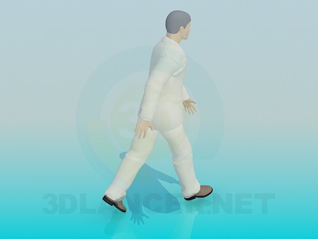 3d модель Йде людина – превью 3d модель Йде людина – превью