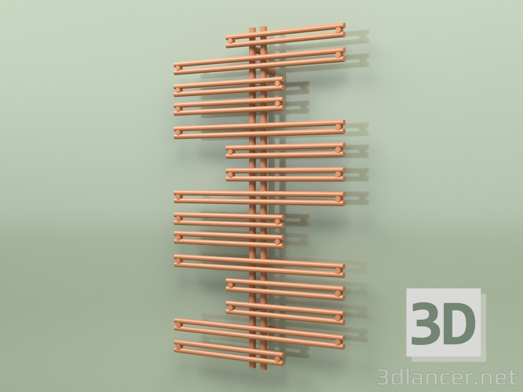 3D modeli Isıtmalı havlu askısı - Kea (1300 x 750, RAL - 8023) - önizleme