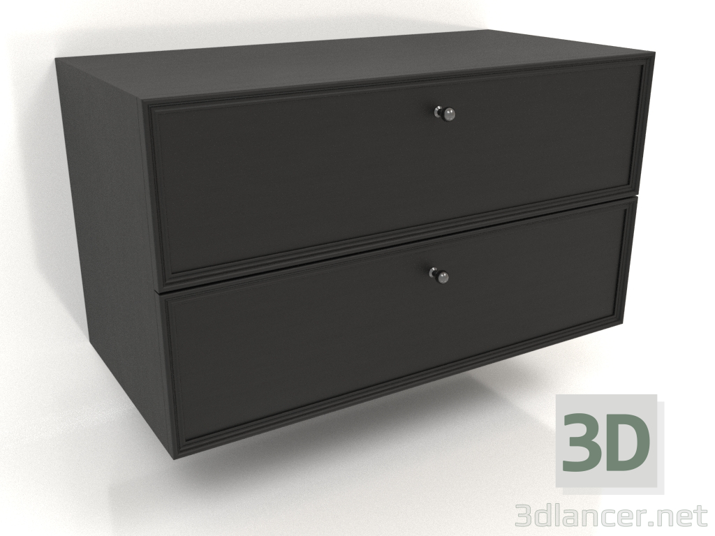 3d model Wall cabinet TM 14 (800x400x455, wood black) - preview