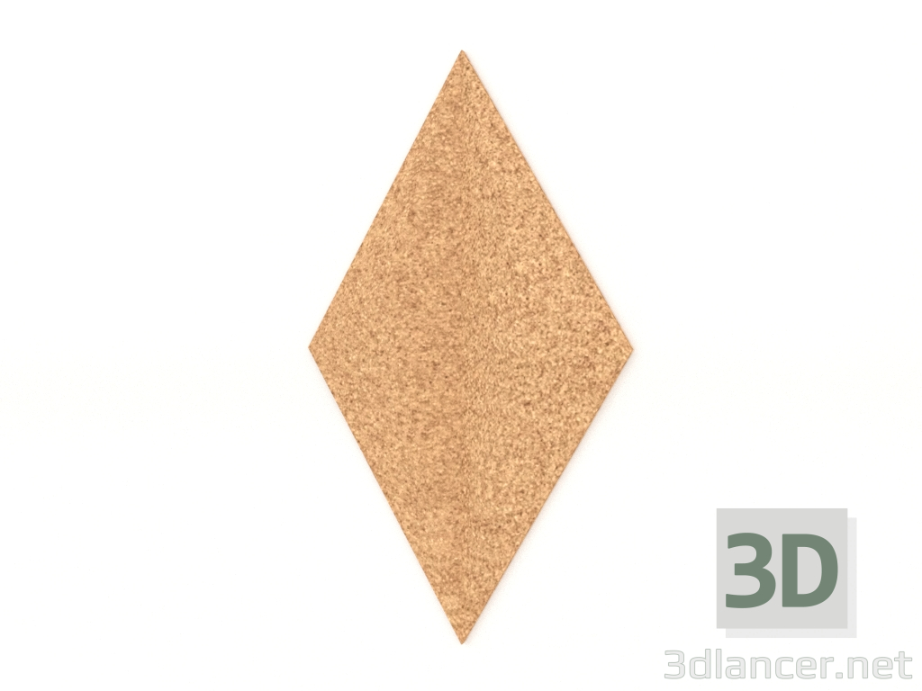 3d model 3D wall panel LINE (natural) - preview