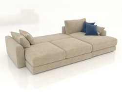 Sofa-bed SHERLOCK (folded, upholstery option 2)