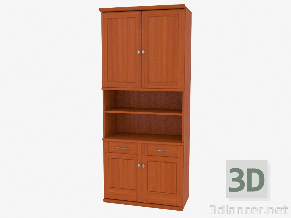3D Modell Bücherregal (9728-01) - Vorschau