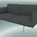modello 3D Outline Studio Sofa (Remix 163, Alluminio lucidato) - anteprima