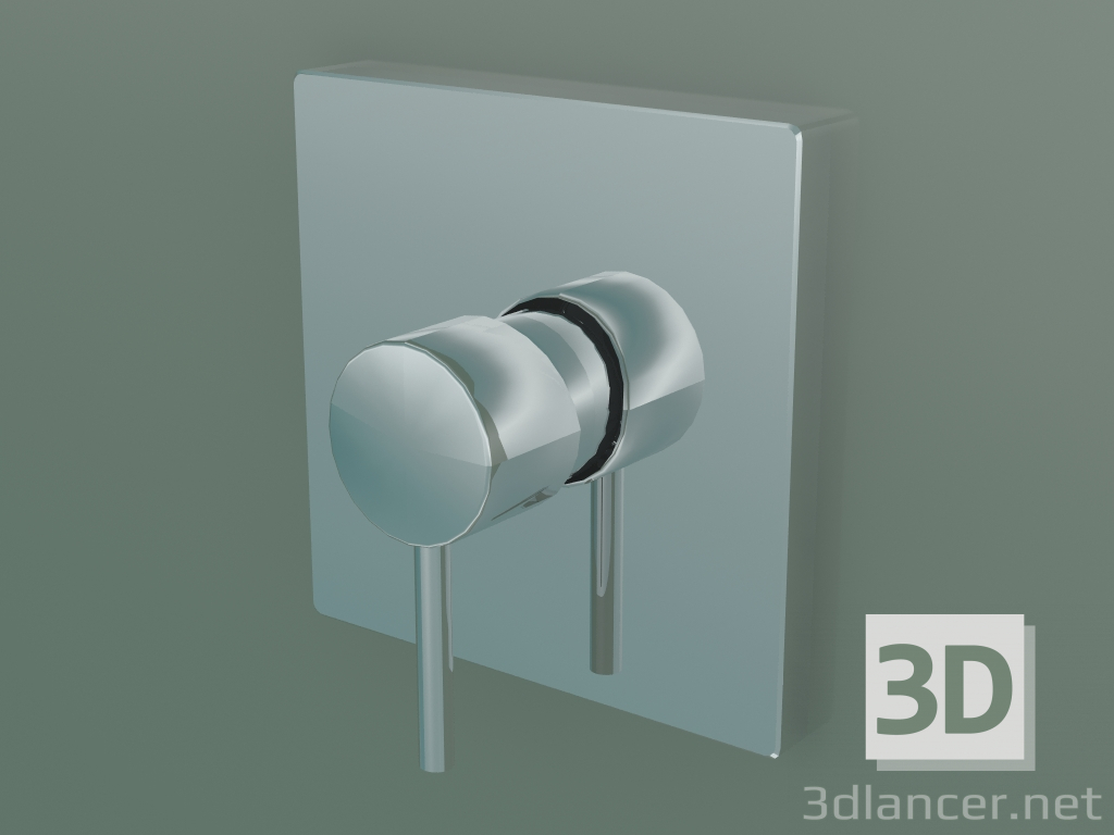 3D Modell Einhebel-Duschmischer (10645000) - Vorschau