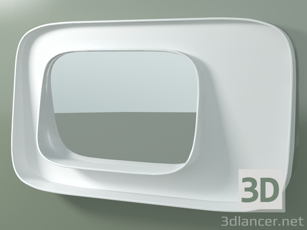 3D modeli Raflı ayna (sx, L 80, H 48 cm) - önizleme