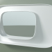 modello 3D Specchio con mensola (sx, L 80, H 48 cm) - anteprima