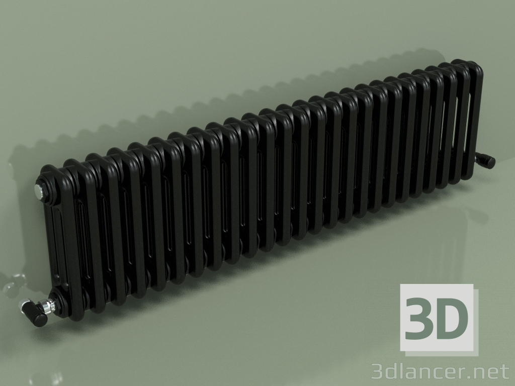 modèle 3D Radiateur TESI 3 (H 300 25EL, Noir - RAL 9005) - preview