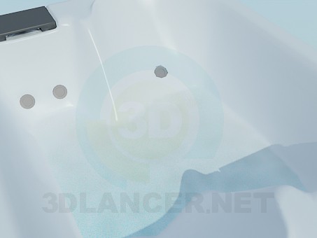 3d model Double bath - preview 3d model Double bath - preview