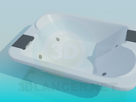 3d model Double bath - preview 3d model Double bath - preview