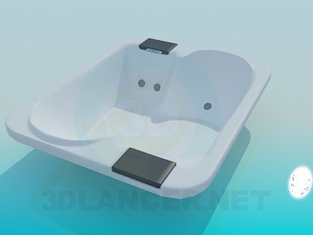 3d model Double bath - preview 3d model Double bath - preview