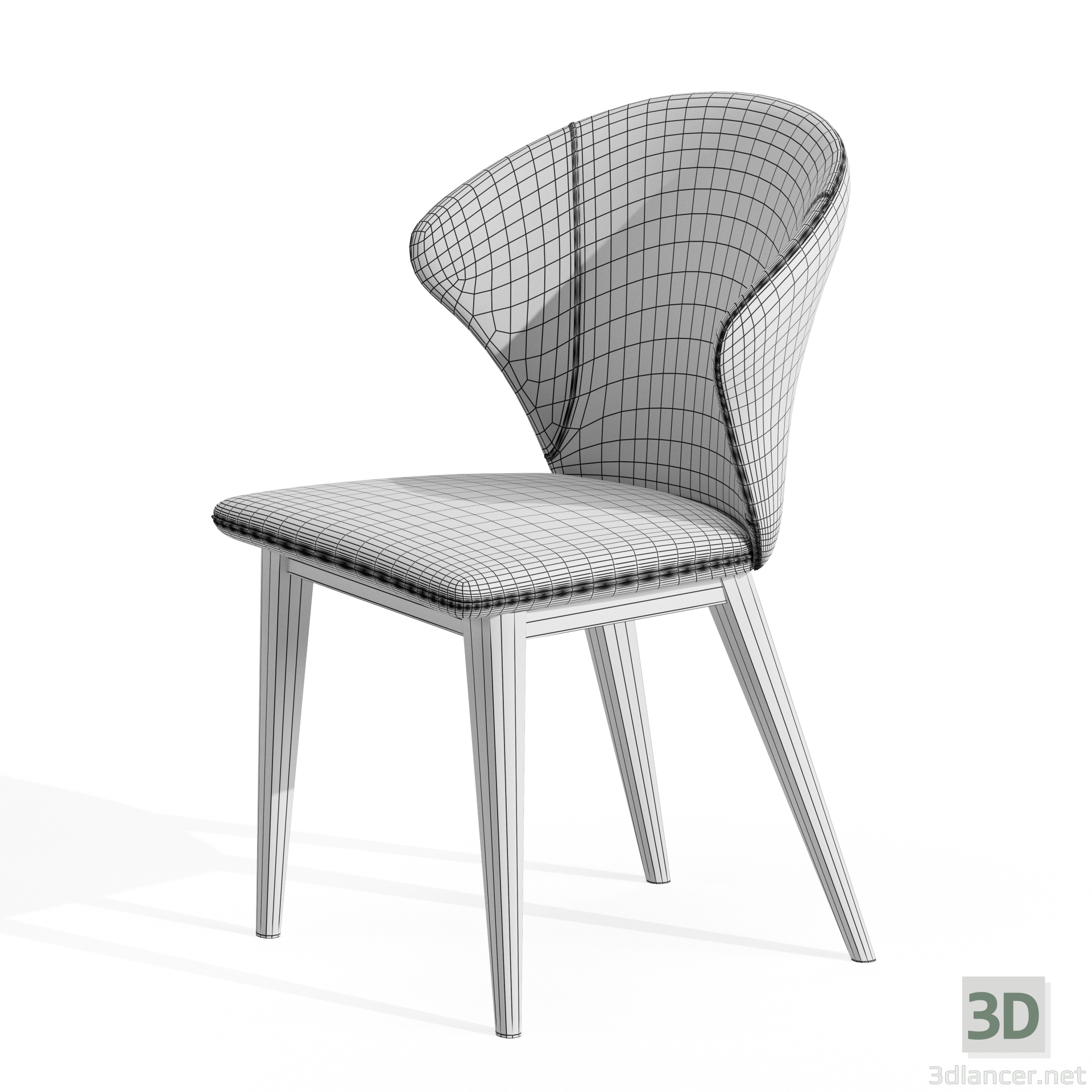 modello 3D di Spinea Bianco e Grigio Ardesia comprare - rendering