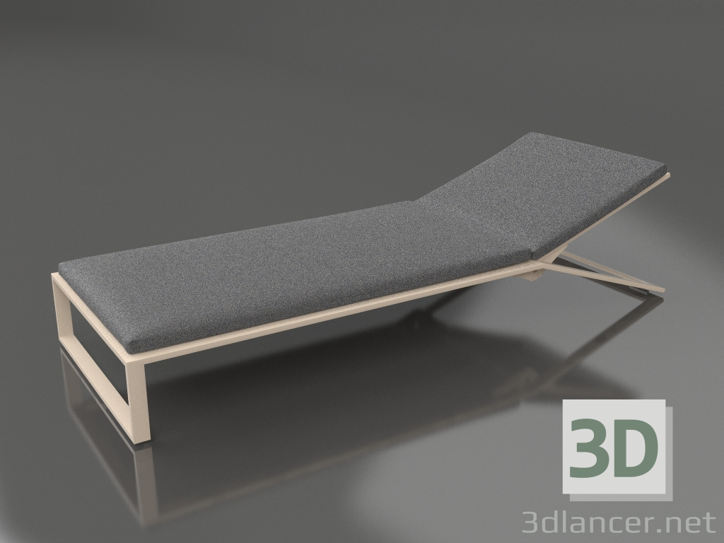 3D Modell Liegestuhl (Sand) - Vorschau