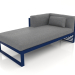 3d model Modular sofa, section 2 left (Night blue) - preview
