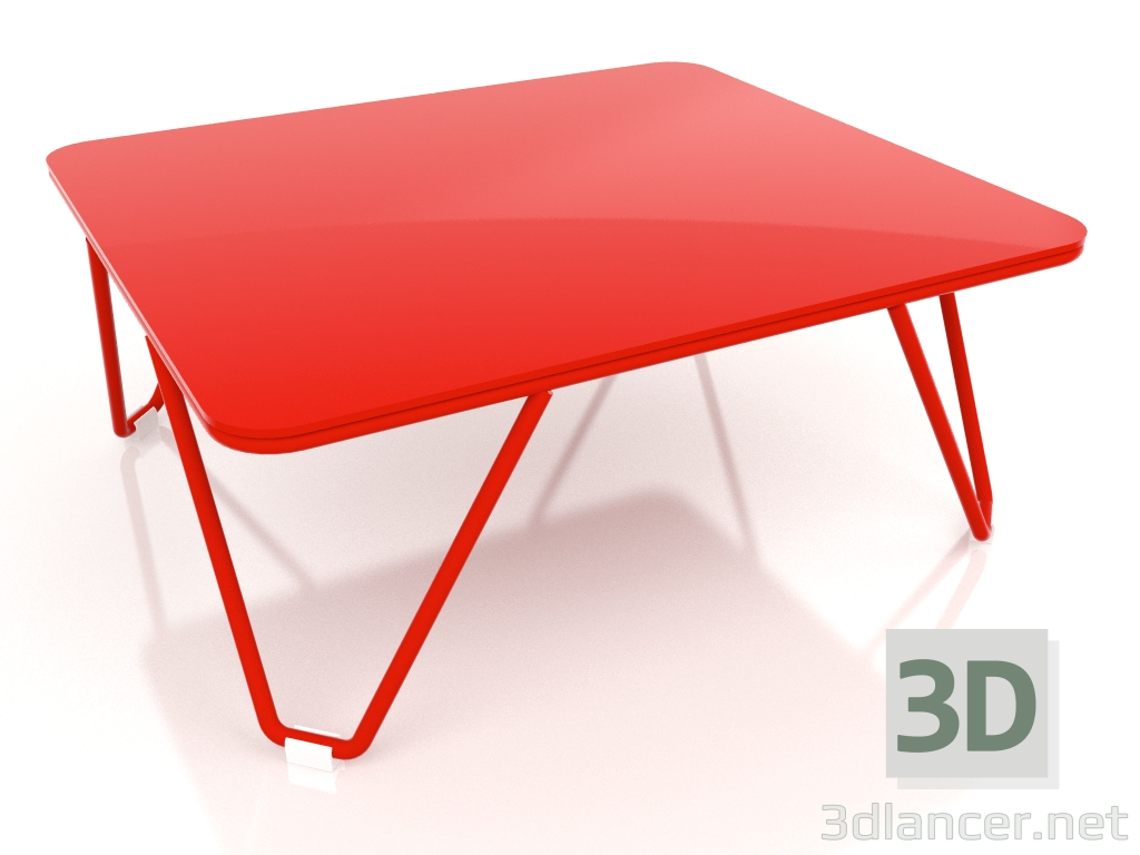 3 डी मॉडल साइड टेबल (लाल) - पूर्वावलोकन