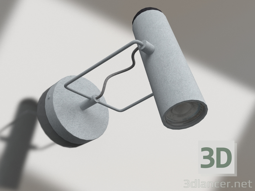 3D modeli Duvar lambası Marlon (Galvanizli) - önizleme