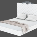 3d model Double bed AVERY letto (1980) - preview