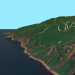 3d Onekotan island 3D model / 3D model of Onekotan island model buy - render