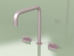 Three-hole faucet with swivel spout (19 32 V, OR)
