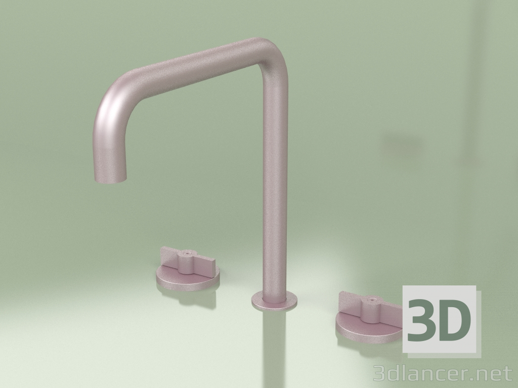 3d model Three-hole faucet with swivel spout (19 32 V, OR) - preview