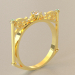 anillo americano 3D modelo Compro - render