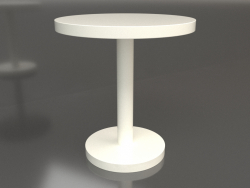 डाइनिंग टेबल डीटी 012 (डी = 700x750, सफेद प्लास्टिक रंग)