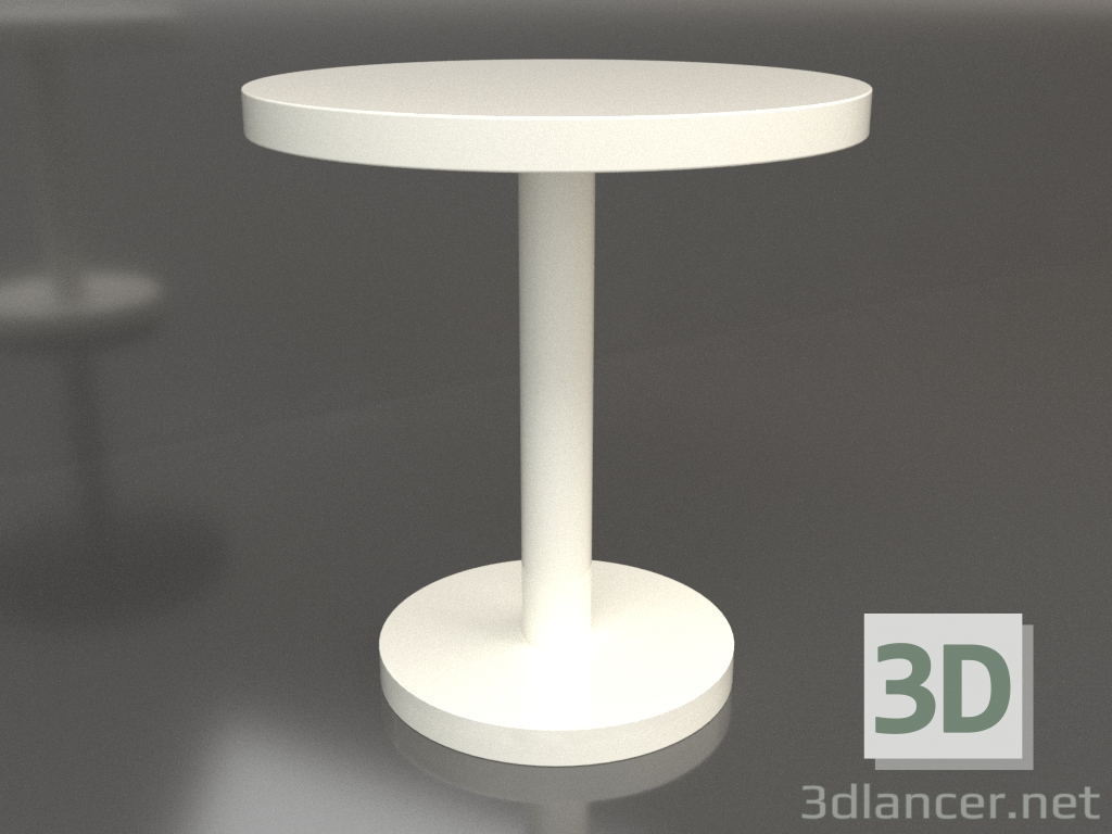 3d model Dining table DT 012 (D=700x750, white plastic color) - preview