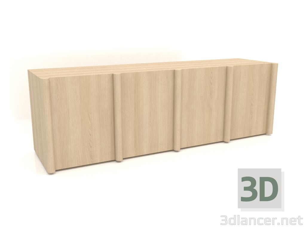 3 डी मॉडल बुफे मेगावाट 05 (2465х667х798, लकड़ी सफेद) - पूर्वावलोकन