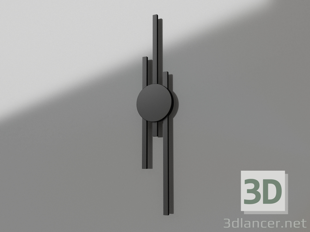 3D modeli Duvar lambası Lauyn siyah (08428-603.19) - önizleme