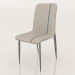 3d model Chair Rene (light gray - black) - preview