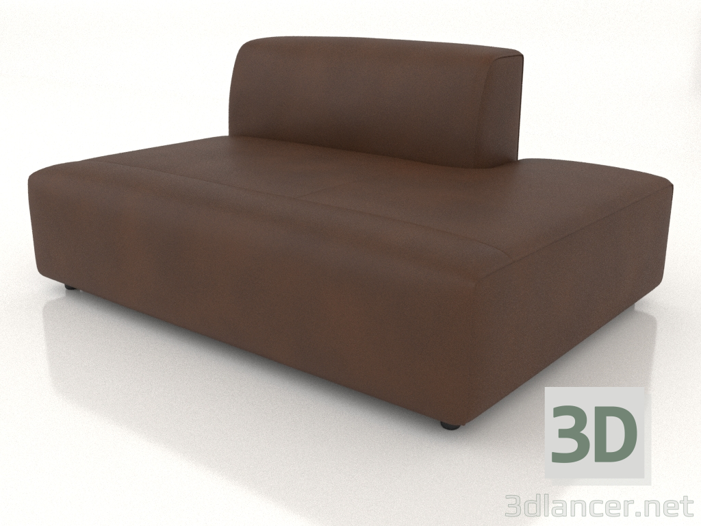 Modelo 3d Módulo de sofá 153 individual estendido para a esquerda - preview