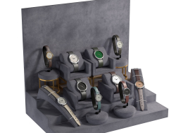 Modello 3d con display per orologi di lusso