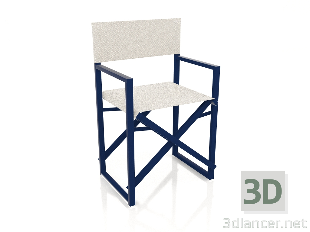 3D Modell Klappstuhl (Nachtblau) - Vorschau
