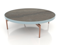 Round coffee table Ø120 (Blue grey, DEKTON Radium)