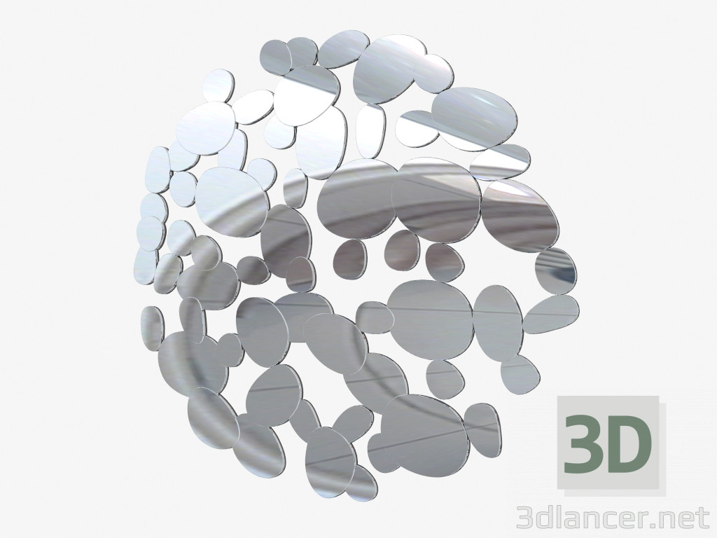 modello 3D Specchio per parete (RJG0163) - anteprima