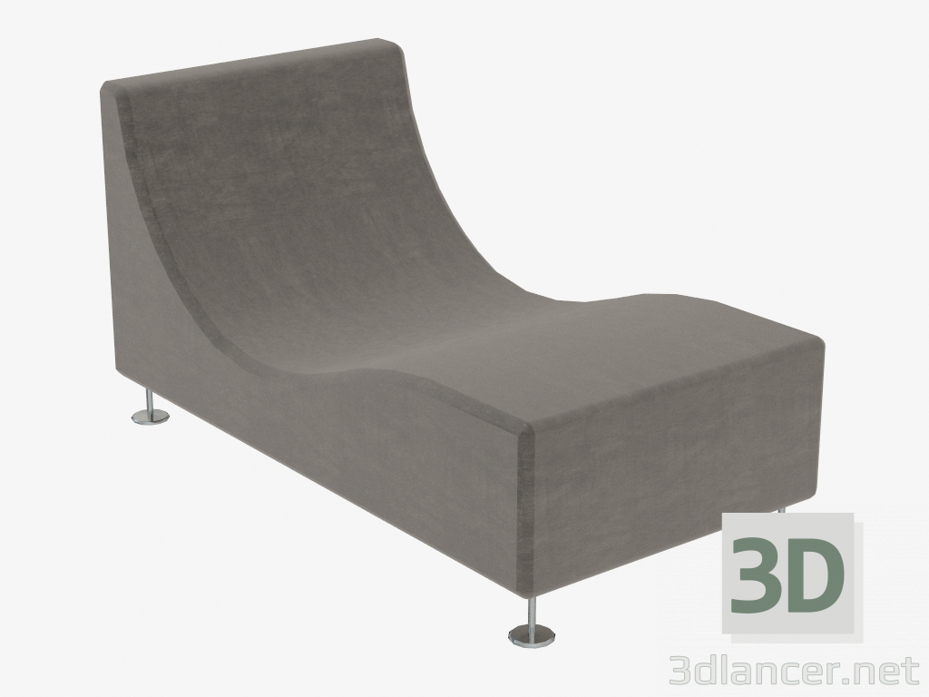 modello 3D Divano tre divani (TSA4) - anteprima