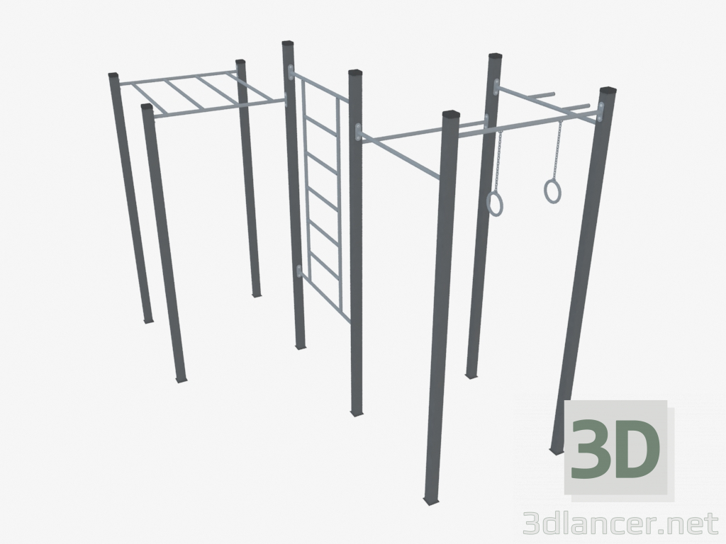 modèle 3D Complexe sportif (WL0018) - preview