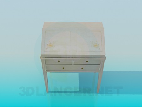 modelo 3D Secretaire - escuchar modelo 3D Secretaire - escuchar