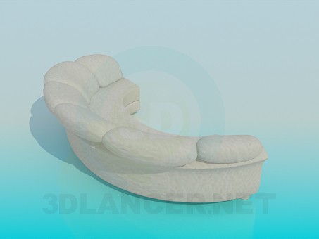 3d model Semicircular sofa - preview 3d model Semicircular sofa - preview