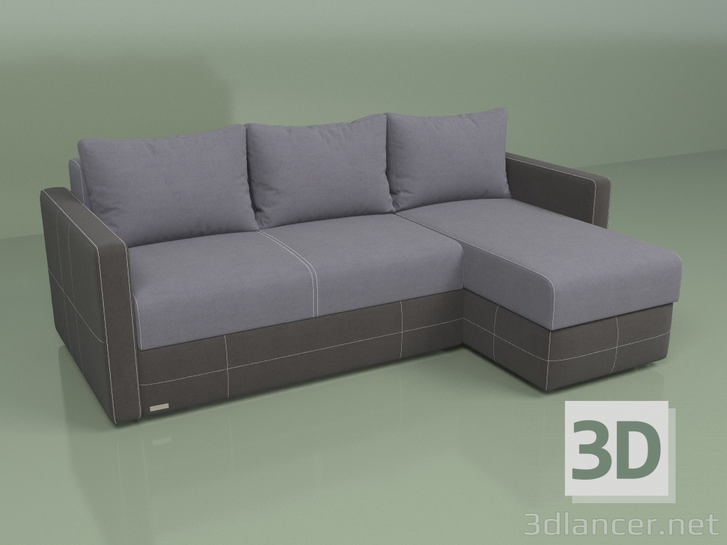 modèle 3D Canapé d'angle Milan - preview