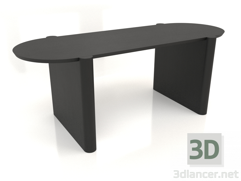 modello 3D Tavolo DT 06 (2000x800x750, legno nero) - anteprima