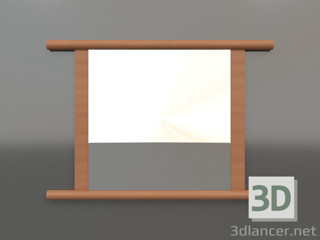 3d model Mirror ZL 26 (800x570, wood red) - preview