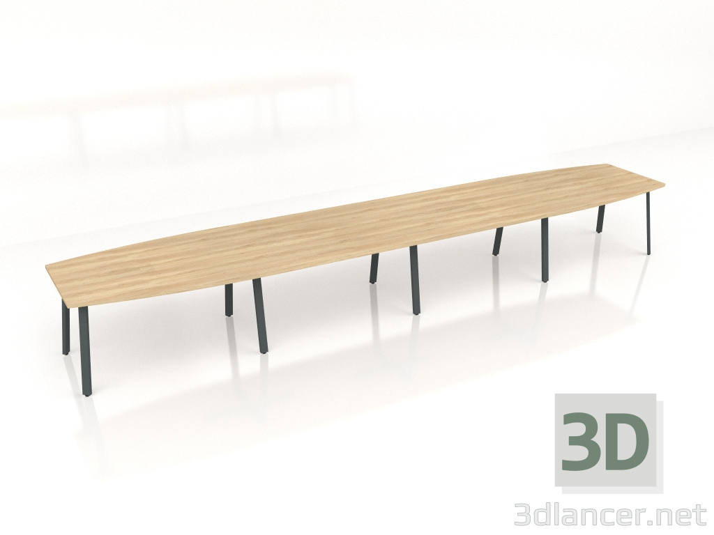 modèle 3D Table de conférence Ogi A PLF20 (5600x1100) - preview