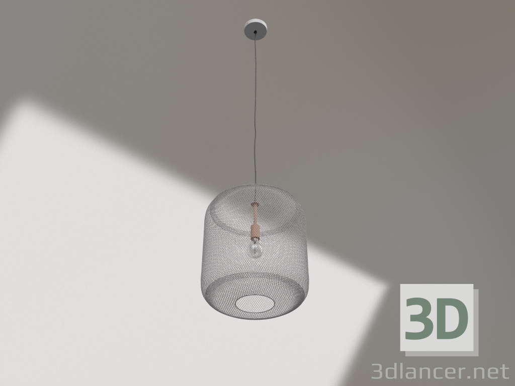 modèle 3D Lampe suspendue en maille - preview