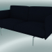 modello 3D Outline Studio Sofa (Vidar 554, Alluminio lucidato) - anteprima