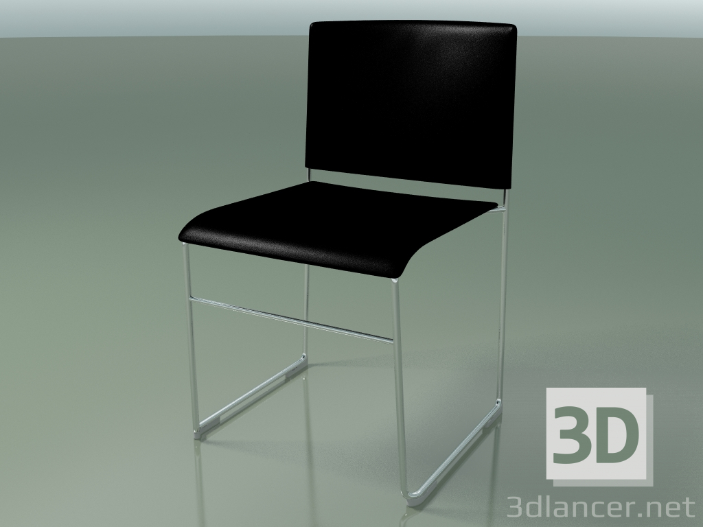 3D Modell Stapelbarer Stuhl 6600 (Polypropylen Schwarz, CRO) - Vorschau