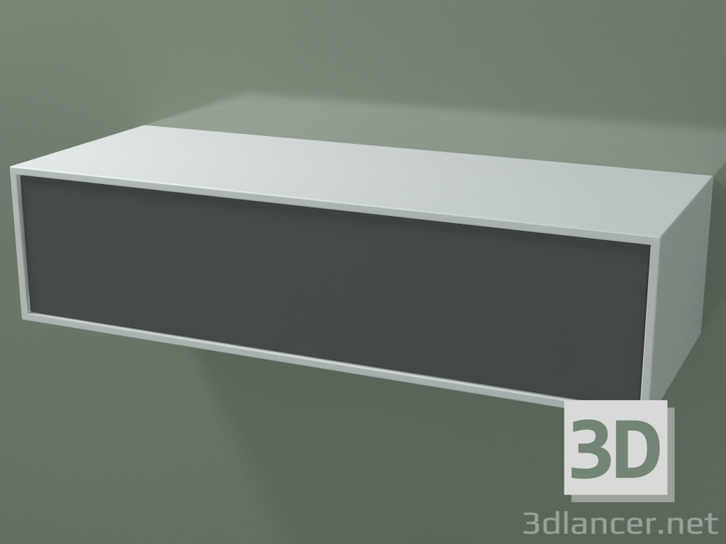 modèle 3D Boîte (8AUDAA01, Blanc Glacier C01, HPL P05, L 96, P 36, H 24 cm) - preview