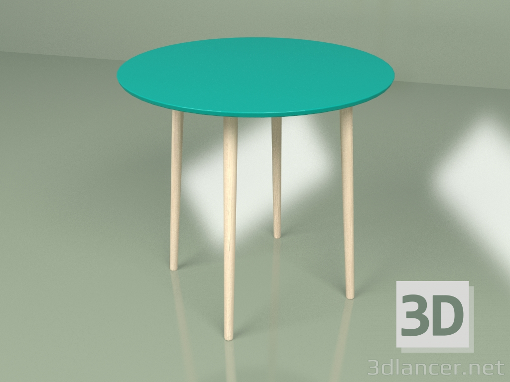 3d модель Середній стіл Супутник 80 см (бірюзовий) – превью