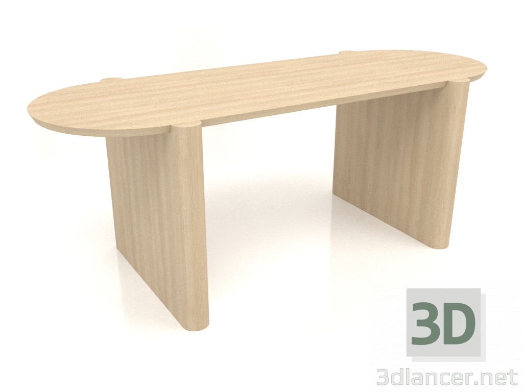 modello 3D Tavolo DT 06 (2000x800x750, legno bianco) - anteprima